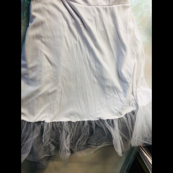 Plumeria Gingham Tulle Strap Dress Sz L Juniors - Picture 10 of 11